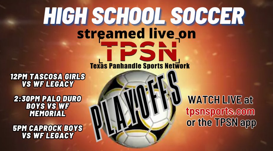 MichaelDRoden's tweet photo. Approved to stream all three ⚽️ playoff games at Dick Bivins Stadium Friday! @TascosaSoccer @PaloDuro_Soccer @Caprock_Soccer @teamaisd https://t.co/WtprWBRhCu