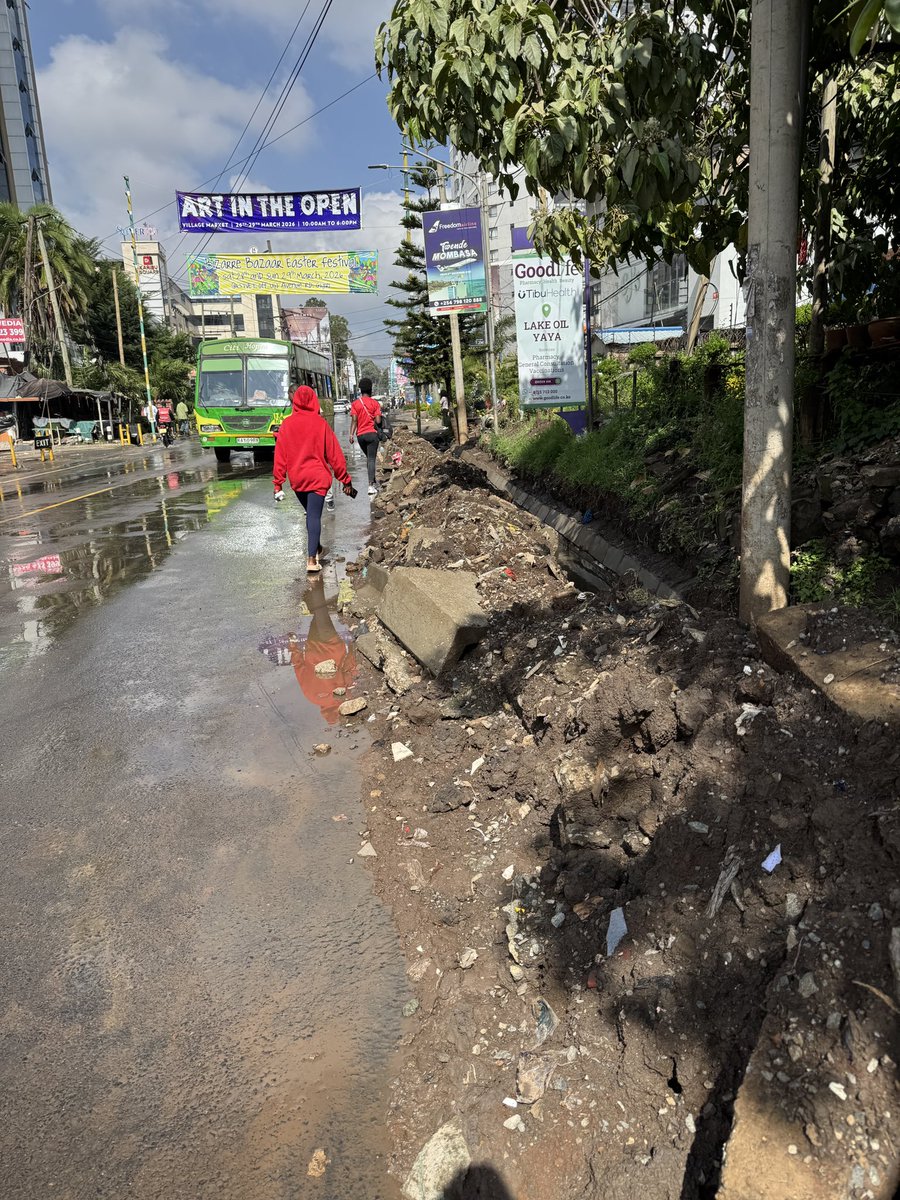 Walked along the whole length of that road (from the junction with Ole Dume Road to the junction with Ralphe Bunche Road) on Sunday morning (to check out how it handled the rain), and ey! The whole road is so pitiable (esp the section at Wood Avenue &amp; Yaya Center).