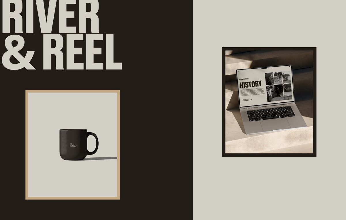 BuryDev's tweet photo. New project, River &amp; Reel, a conceptual brand &amp; website for a guided fishing service on the Kenai River in Alaska. Built around tradition, old poster typography, sepia photography, and a brand that feels like it has been there for decades. Check it out:
https://t.co/SsE1df0jDI https://t.co/mM4Qiwmh0z
