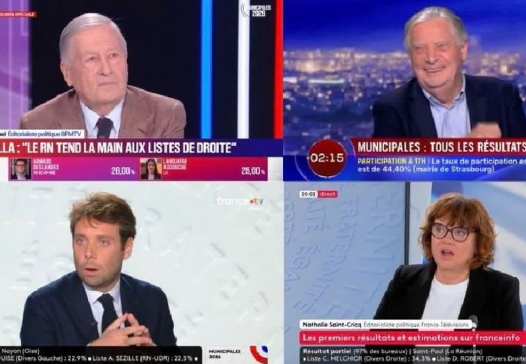 J'ai lancé un dé pour choisir ma chaîne :
•Je tombe sur le fils (F2)
•Je change pour le père (LCI)
•Je zappe sur la mère (FranceInfo)
•Je finis chez l'oncle (BFM)
Le Grand Chelem du patronyme. On est sur un record du monde de consanguinité médiatique ?