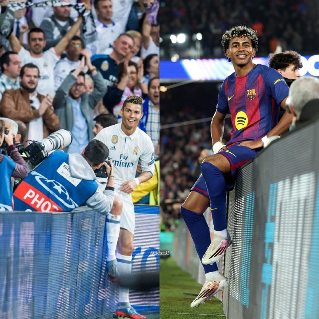 الطفل لامين يامال على طريقة الأفضل في التاريخ كريستيانو رونالدو 🐐🐐🐐🐐