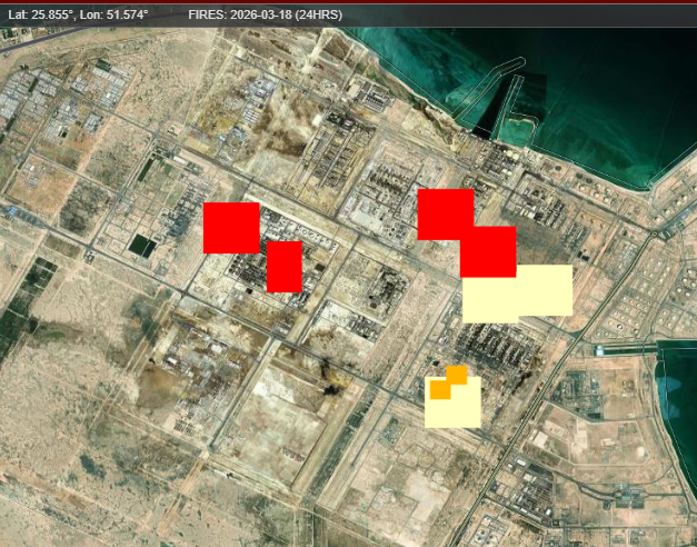 Shell Ras Lafan Looks like fires are indeed in the Ras Laffan refinery that Iran ...
