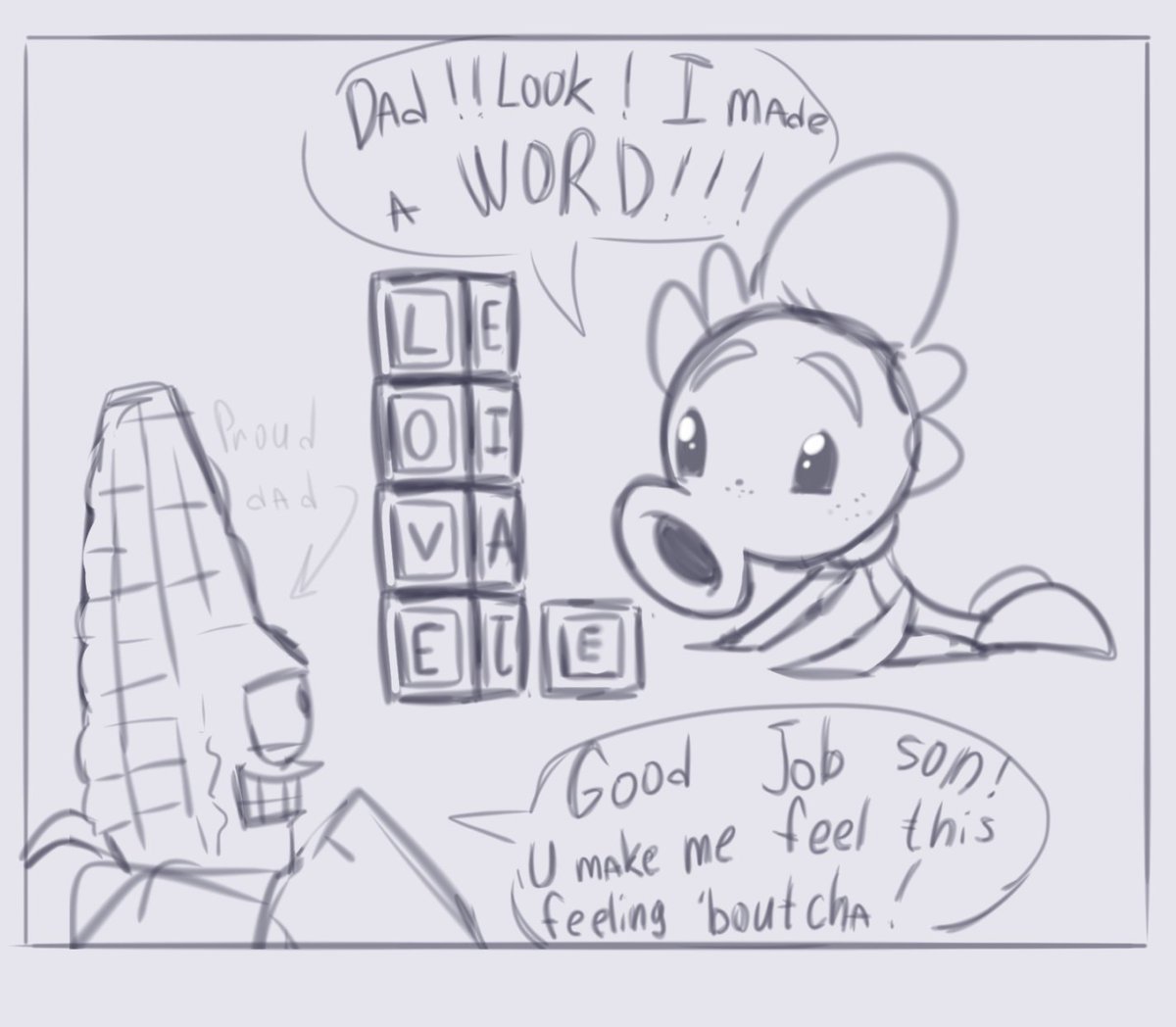 ScaredyDrew's tweet photo. Quick bonding comic
#Pvz https://t.co/G6vXX0yv7V