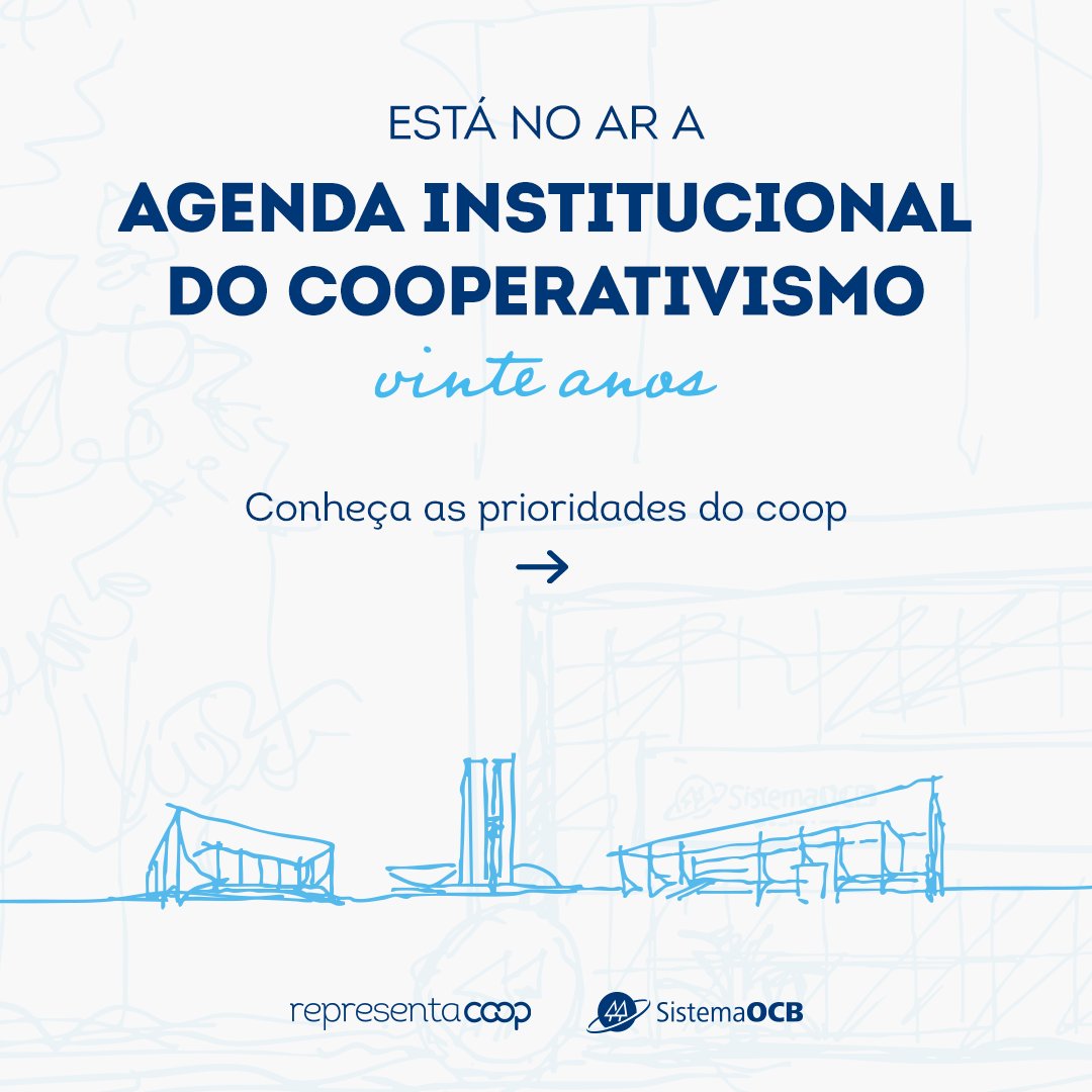 sistemaOCB's tweet photo. A Agenda Institucional do Cooperativismo 2026 chegou! Todos os anos, consolidamos as prioridades que vão orientar o diálogo com o governo e outros atores estratégicos, para abrir caminhos, reduzir barreiras e fortalecer o ambiente de atuação das coops brasileiras. Vem conferir! https://t.co/2b7MSIpewS