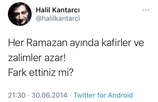 Her Ramazan ayında yaşanıyor. Halil ağabey rahmet olsun…