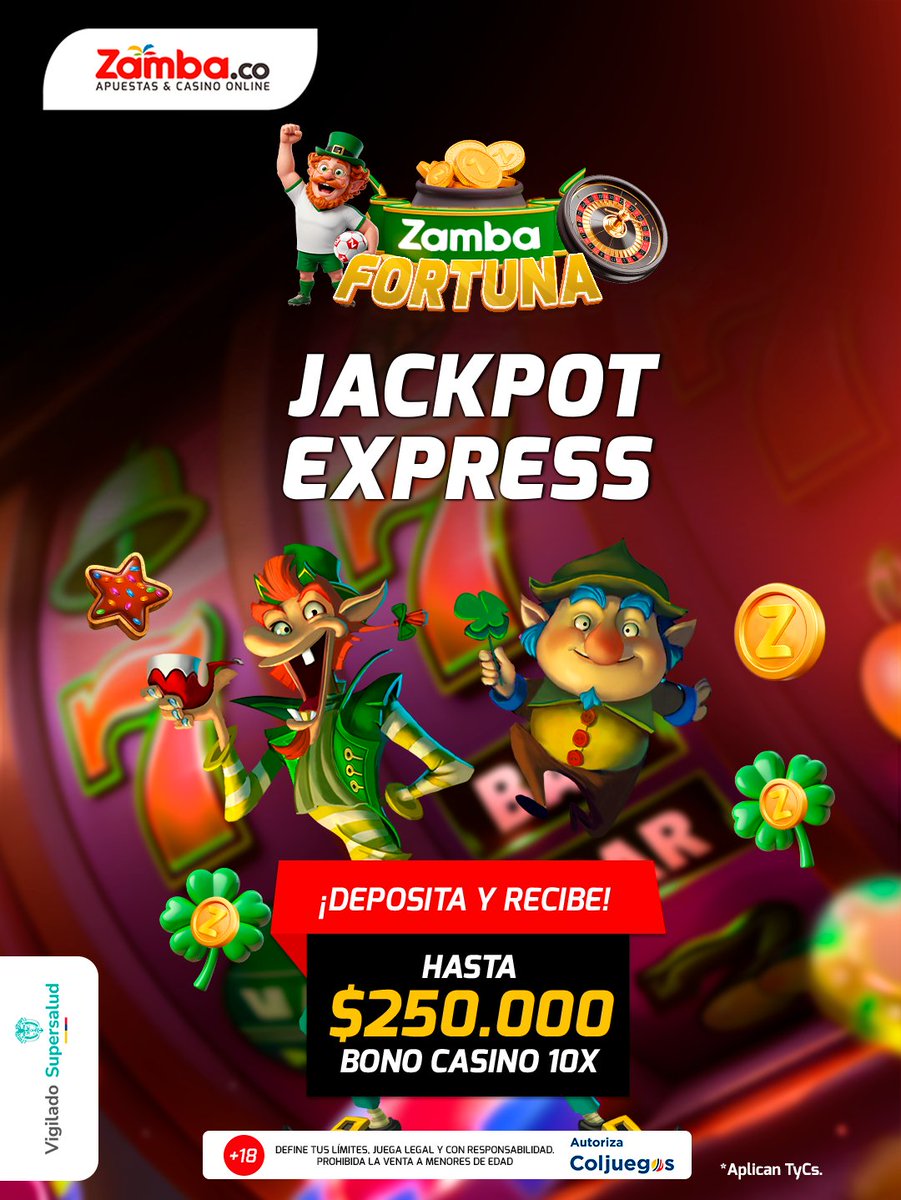 Zambacol's tweet photo. 🎉 ¡Zamba Fortuna llegó! 🎰 Premios diarios, giros gratis, bonos y freebets toda la semana 😎🔥 ¡Juega, apuesta y gana en grande en https://t.co/nPVMbbeoax! 🏆✨

📆 ¿Vigencia? Del 16 al 22 de marzo de 2026. Aplican TyCs. https://t.co/19CxAexJUA