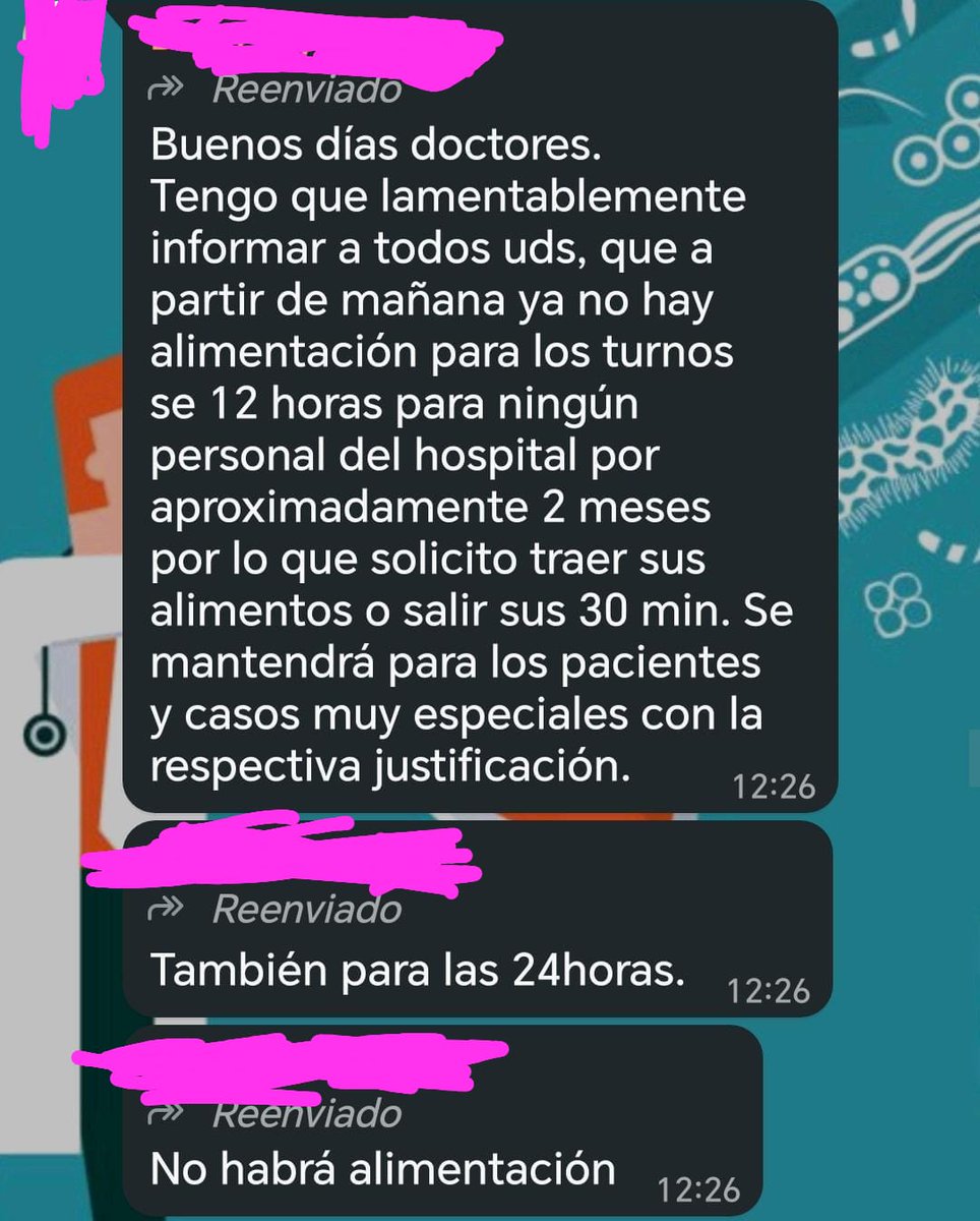 El MSP <a href="/Salud_Ec/">Ministerio de Salud Pública 🇪🇨</a> está QUEBRADO el MSP!

Mediante un comunicado a todos los doctores del Hospital Pediátrico Baca Ortiz de Quito, se les confirma que NO hay comida para el personal ni para los padres de los pacientes. 

Hemos caído tan bajo en el gobierno de Noboa.
