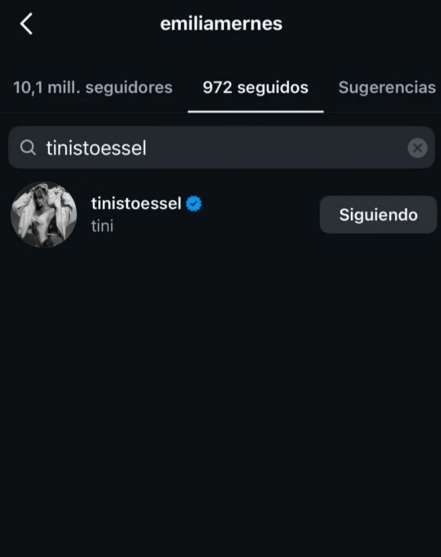 CS_Millennials's tweet photo. 😢Tini Stoessel dejó de seguir a Emilia Mernes en Instagram y confirmó el distanciamiento entre las dos artistas. El gesto reavivó rumores de conflicto en la escena pop. Emilia todavía la sigue, mientras María Becerra también dejó de seguir a la cantante entrerriana semanas atrás https://t.co/wmatFtQHml