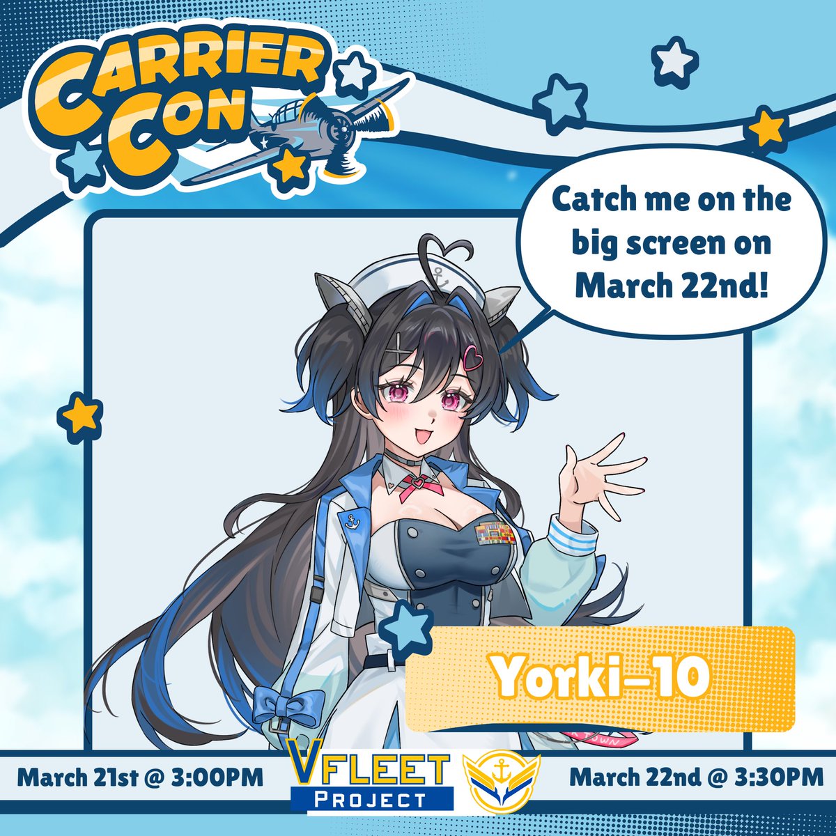 【MEET &amp; GREET ANNOUNCEMENT】

I’ll be at Carrier Con this weekend doing all kinds of fun stuff, so be sure to stop by and say hi to me!! 

VFleet will also be accepting gifts on my behalf, so you’re welcome to bring anything you want me to have!! I CAN’T WAIT TO MEET YOU GUYS!!