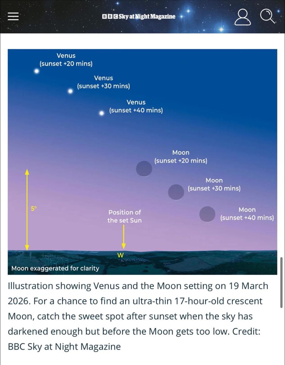 Tips for sighting the moon on Thursday 19 March -
(1) LOCATE the moon using binoculars first
(2) Then look in the place you have spotted it with your naked eyes

You can also use Venus to help you. 

“Please ensure the Sun has well and truly set before looking for the Moon, as