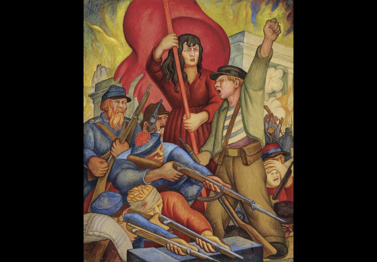 Diego Rivera’nın Paris Komünü Savaşçıları adlı tablosu (1928)