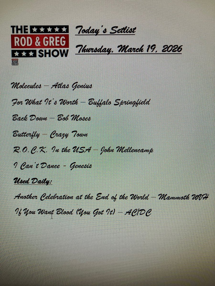 The Rod and Greg Show tweet media