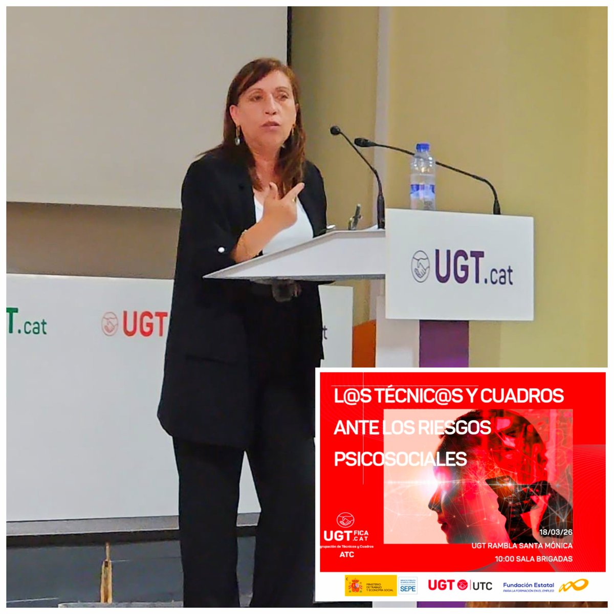 ugtficat's tweet photo. ✊️Clausura nuestra SG, Antonia Fuentes:
✔️ Innovación sí, pero con empleo de calidad
✔️ Tecnología sí, pero con más derechos, formación y seguridad
✔️ Transformación sí, pero con diálogo social
El progreso tecnológico es progreso si mejora la vida de las personas trabajadoras https://t.co/BaKcqY5TsI