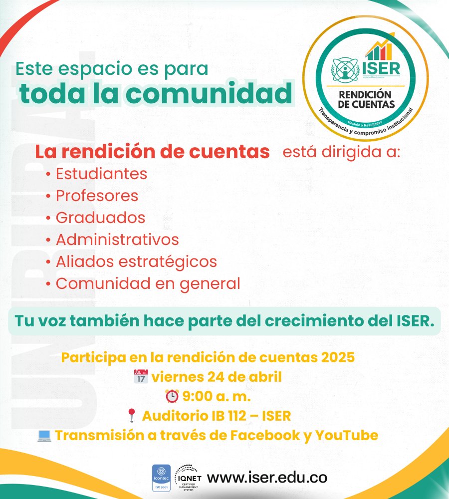 Instituto Superior de Educación Rural - ISER tweet media