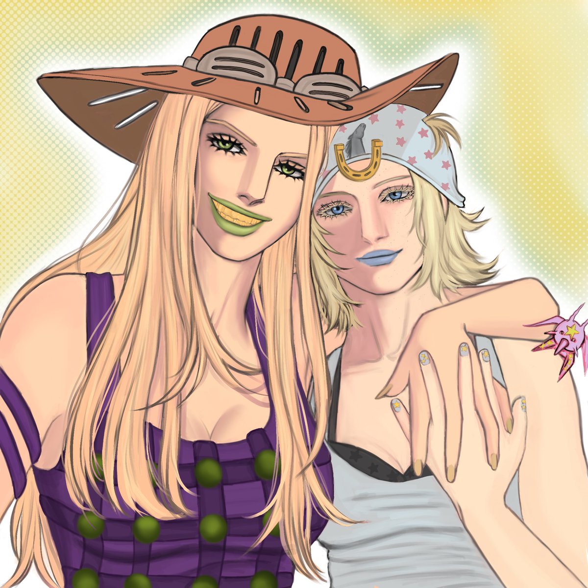 ha1rt1's tweet photo. cowgirls 🩵💚 #SBR #JJBA #steelballrun https://t.co/DWvesYRmmG
