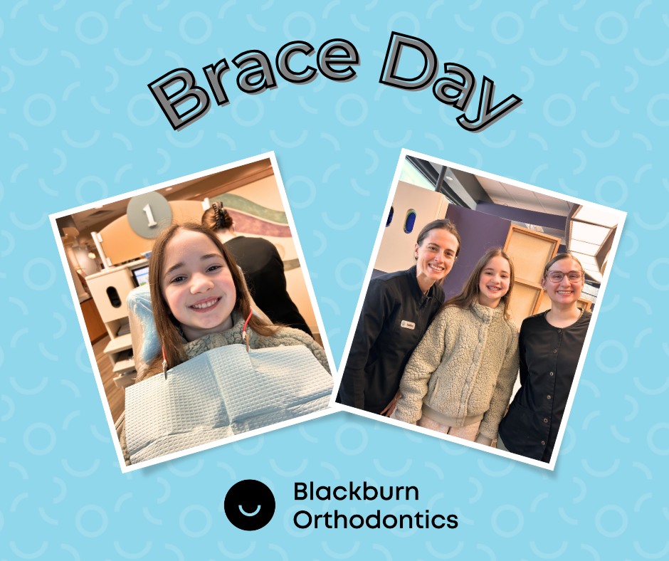 Happy Brace Day, Adalyn! #blackburnorthodontics #braces