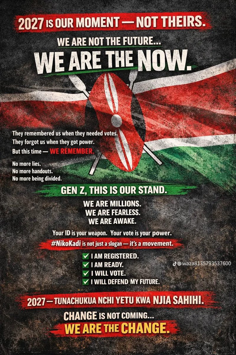 BAgaziva's tweet photo. Mimi #NikoKadi je wewe? Tupatane Kibra on Tuesday….
@Ademba_47  @edwinsifuna @citizentvkenya https://t.co/IGfVmAFojK