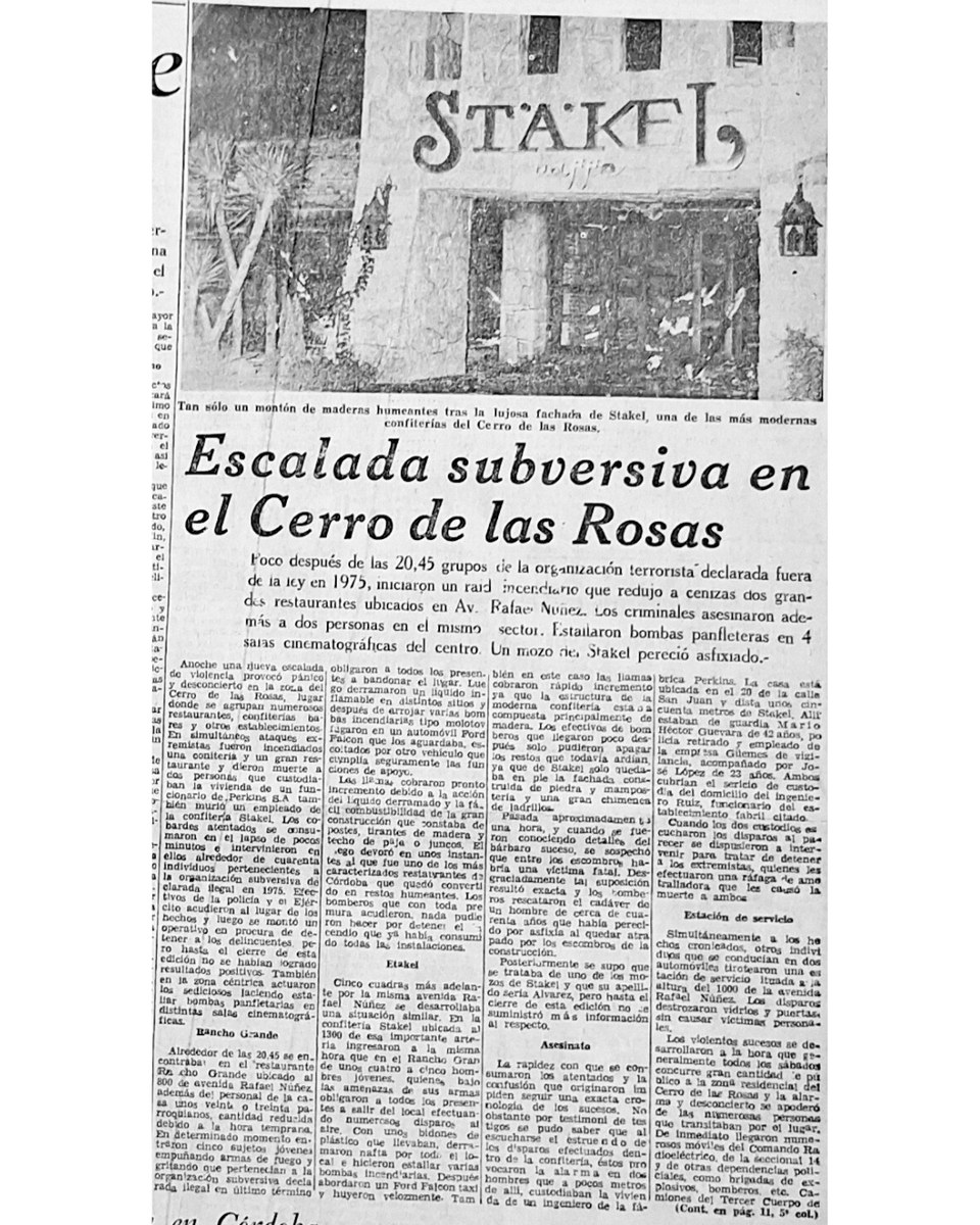 soy_el_76's tweet photo. 📰 La Voz del Interior
📍 Domingo 14 de marzo de 1976

💬 "Escalada subversiva en el Cerro de las Rosas"

#argentina #lavozdelinterior #cerrodelasrosas https://t.co/vkgr6Aw7on