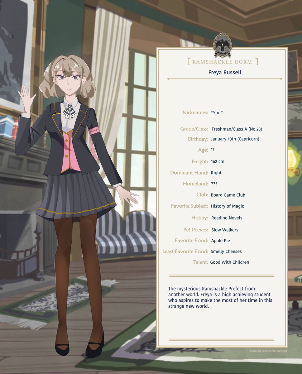 Finally introducing cutieful princess freya!!! 
#twstOC