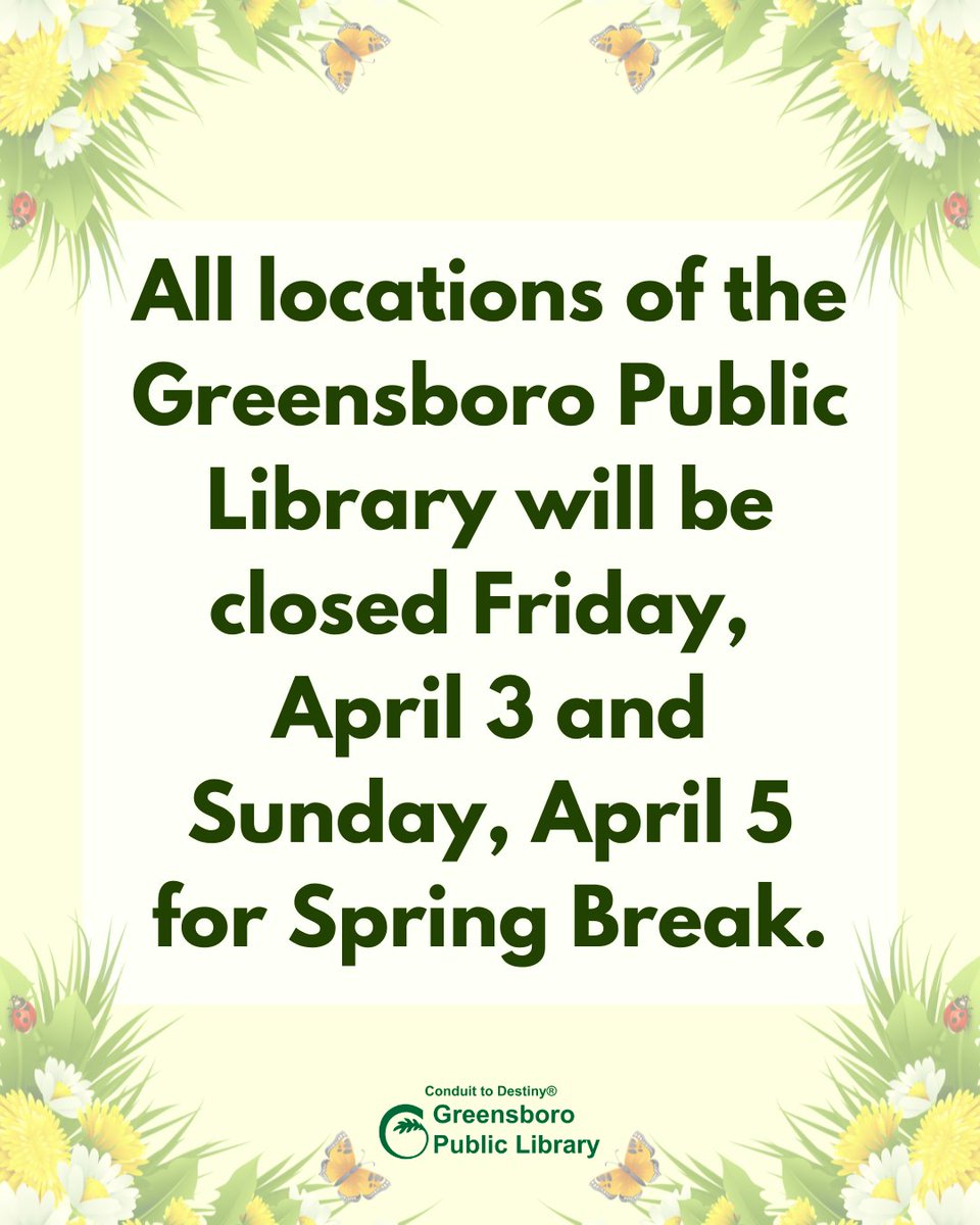 Greensboro Public Library tweet media