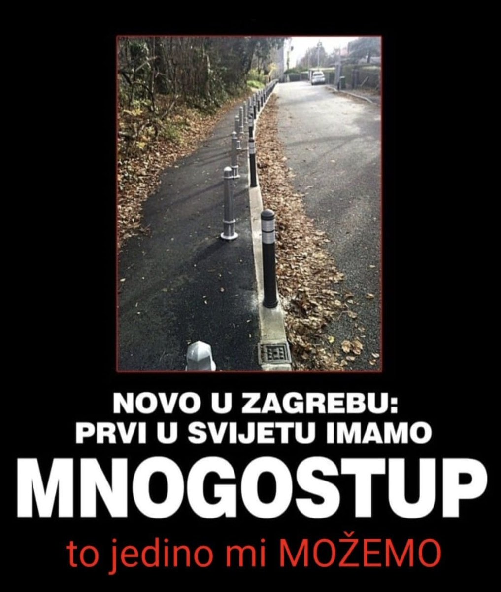 Jedan red stupića nije dosta, treba dva reda stupića