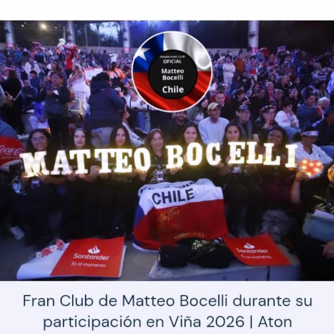 Fans Club Oficial Matteo Bocelli Chile tweet media