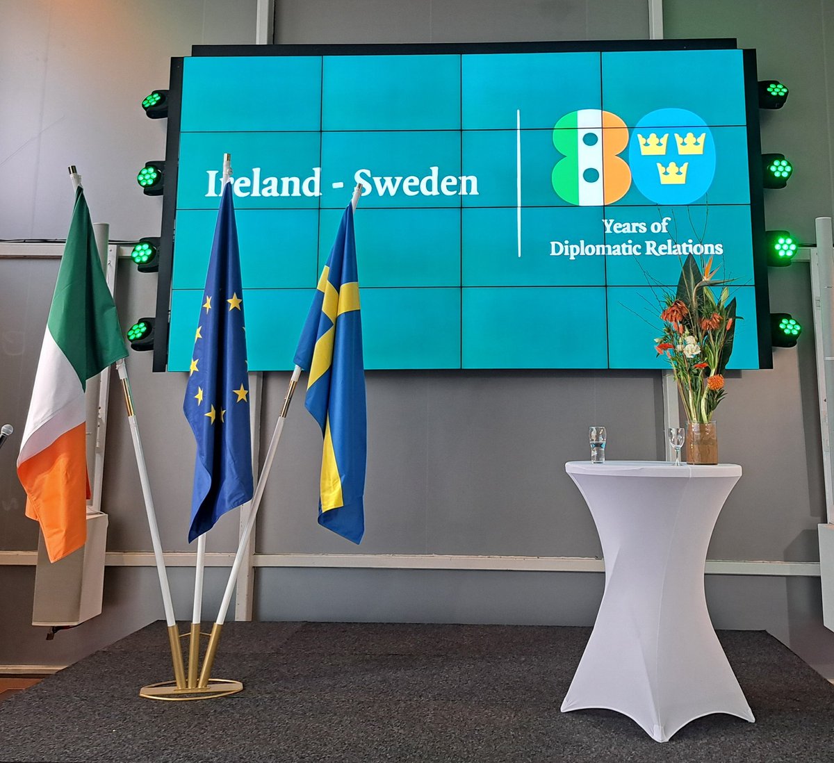 pullkickswim's tweet photo. Today I attended the opening of the new Irish consulate in Göteborg! https://t.co/ffdw6pxnTg