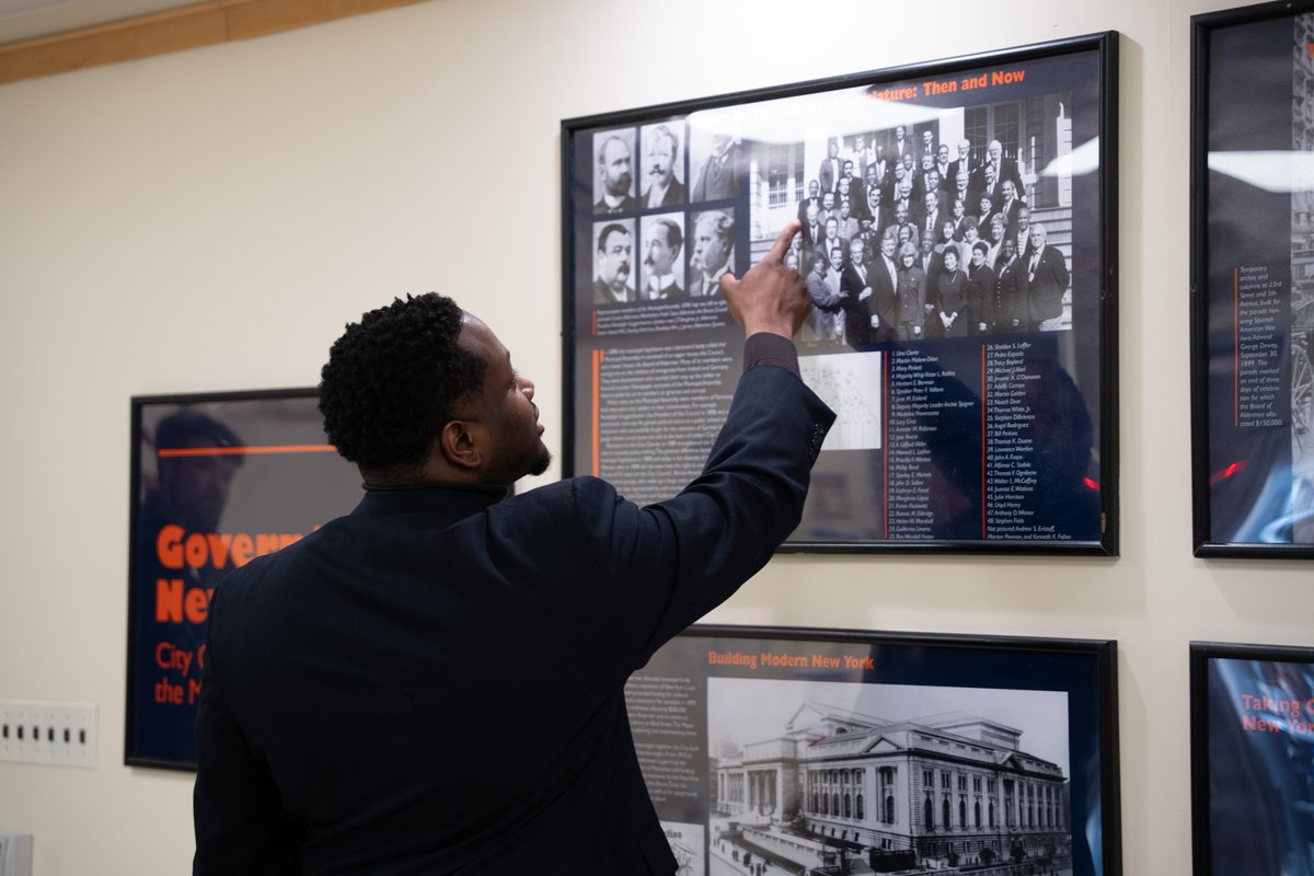 LaGuardiaWagner's tweet photo. It was wonderful to host Council Member @TyHankerson of District 28 at the Archives last week! We look forward to working with him, and the rest of the Council, in our continuing mission to preserve and protect the history of New York City. https://t.co/S3P3MzzWch
