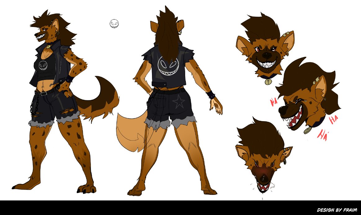o_Fraim's tweet photo. Helena hyena - Design que fiz para uma amiga
#BRart #furrysheet https://t.co/rvYMFmNnc7
