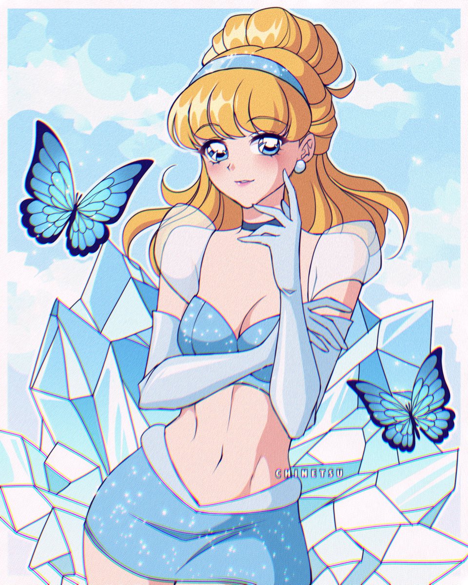 Chinetsu_X's tweet photo. Cinderella in her sparkly outfit 🩵

#cinderella #cinderelladress #disney #anime https://t.co/diiAj0P2nw