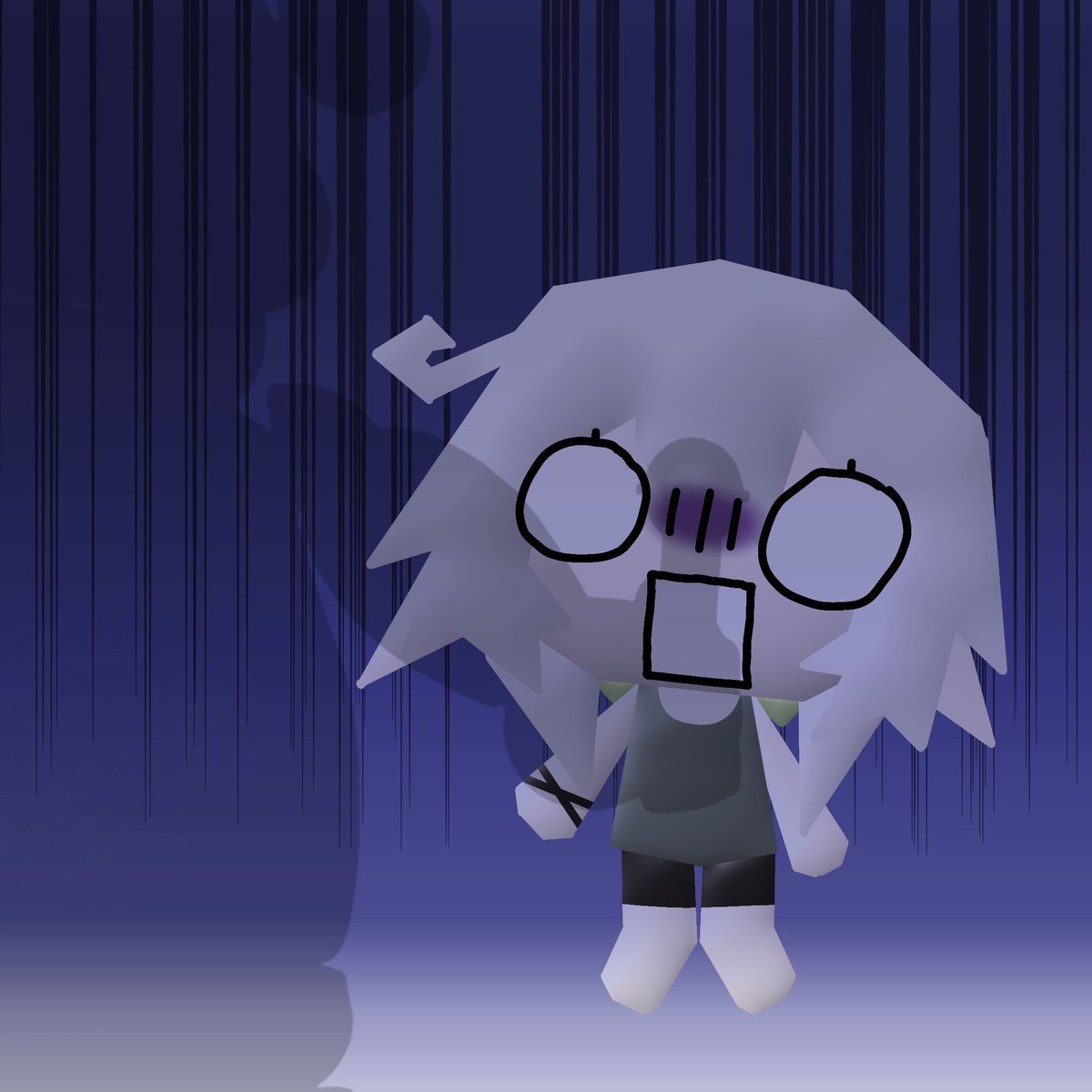 A1iren's tweet photo. When I was a kid I was super scared of 5 nights at Freddy's to the point where I thought that Chica lived in my laundry room so I would never go in there. https://t.co/lAm4AACzAI