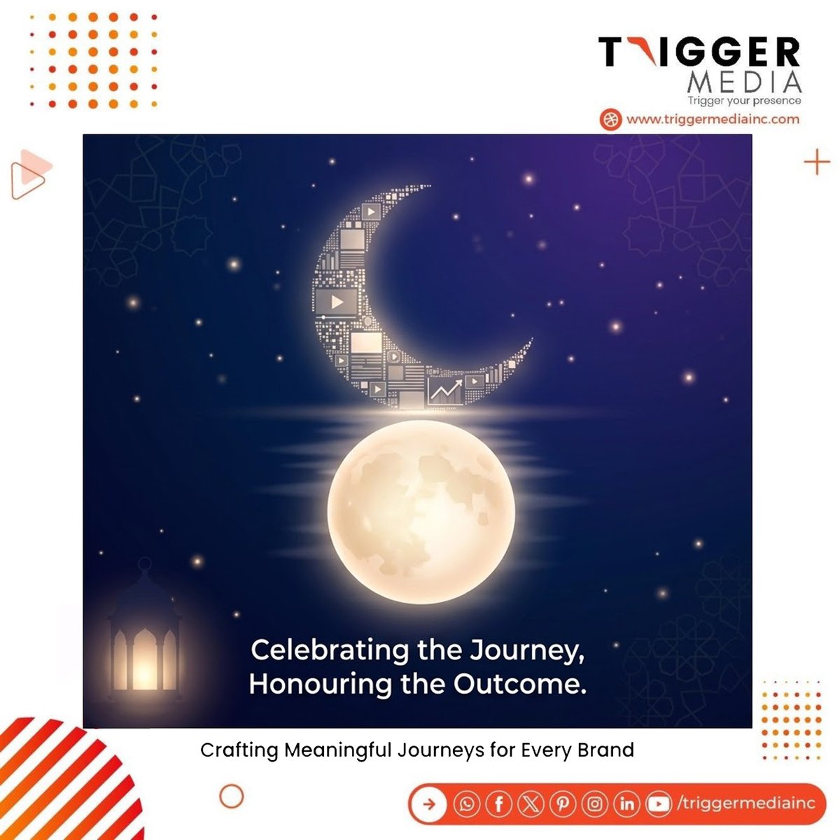 TriggerMediaInc's tweet photo. After a month of reflection, discipline, and gratitude comes a celebration of togetherness and new beginnings.
This Eid, we celebrate the journey that shapes us and the moments that bring us closer—to our goals, our people, and our purpose.
#EidMubarak!
— Team #TriggerMediaInc. https://t.co/eWxJvLdDl9