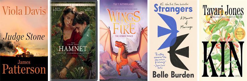 BHPLibrarian's tweet photo. This week the Berkeley Heights Free Public Library has 41 new books and one new movie.  New items include Judge Stone, Hamnet, The Hybrid Prince, Strangers, Kin, Bloodlust, American Struggle, Once and Again, A Hymn to Life, Cold Zero, and Judy Blume. https://t.co/gZjxGpDIsx https://t.co/bV1j73yNuA