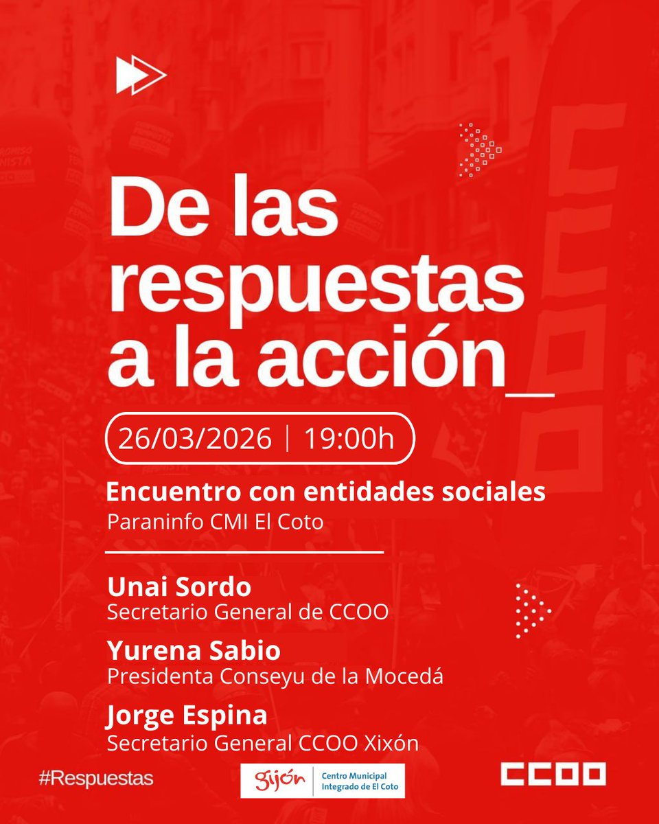 Unión Comarcal de Comisiones Obreras de Xixón tweet media