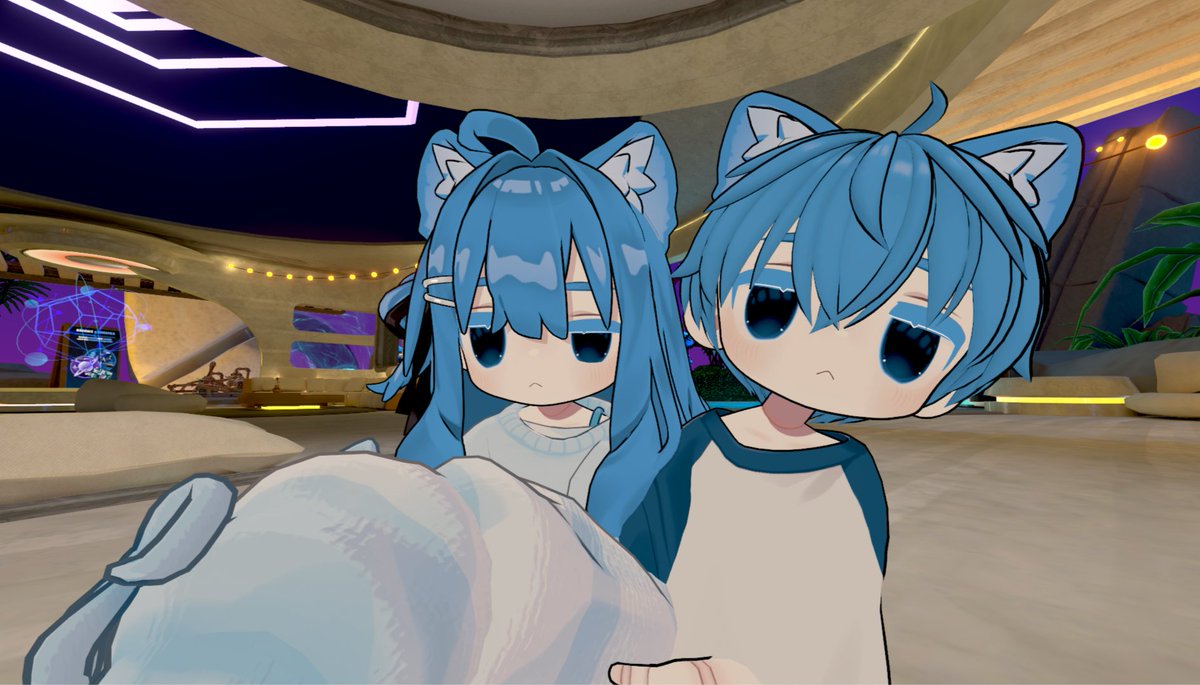 Candycatowo's tweet photo. They are a good pair of friends or ….🤔
#VRchat https://t.co/BJWd1cHqV9