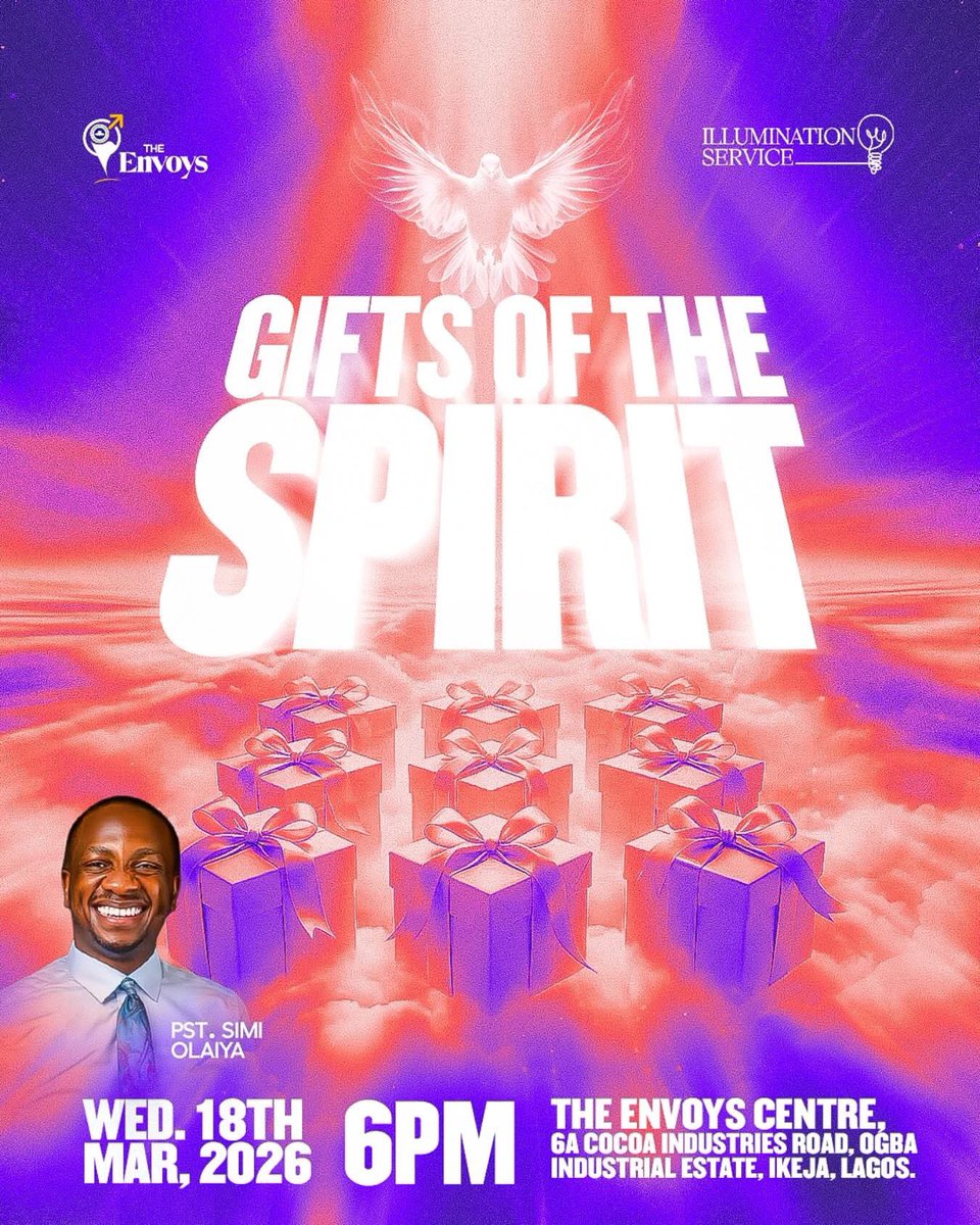 rccgtheenvoys's tweet photo. Join us this evening, as we unveil the Gifts of the spirit!  

It promises to be enlightening, Don’t miss it ! 

Invite your friends and family. 

#illuminationservice 
#rccgtheenvoys 
#pdaniel https://t.co/0YeuQsdhZ9
