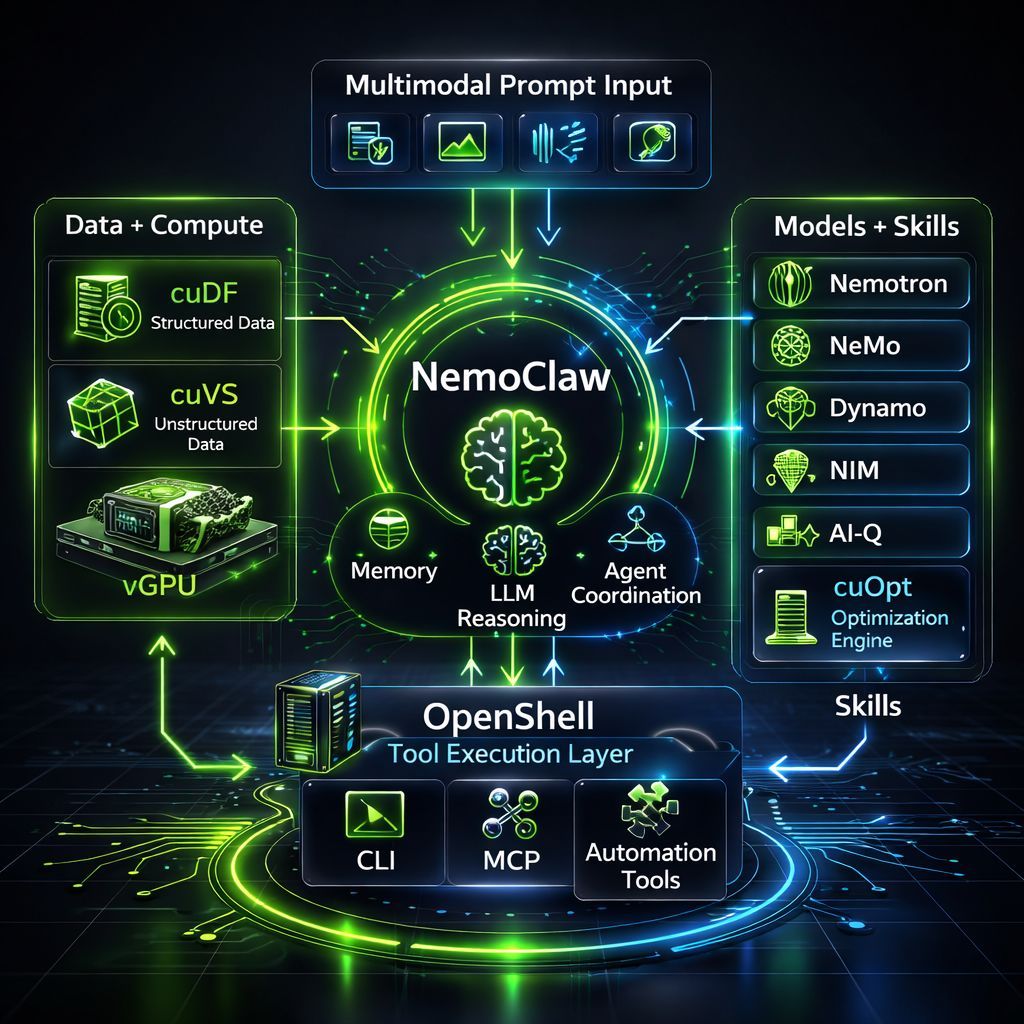 SouravHowlader's tweet photo. #NVIDIA’s NemoClaw gives businesses clearer control of autonomous AI through structured reasoning, stronger policy enforcement, and stable, secure performance with minimal intervention and full oversight.
#NemoClaw #NVIDIAAI #EnterpriseAI #AISecurity #AIG https://t.co/RPL1dsBTzo