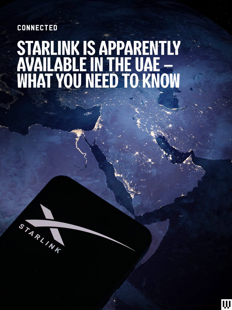 WiredMiddleEast's tweet photo. Starlink went live in Kuwait in March 2026 and is now listed as “available” in the UAE, marking a new era of satellite internet in the Gulf. It allows users to browse and order residential packages, despite no formal announcement of consumer rollout.

https://t.co/W3rTrclvKr https://t.co/wzPg1tFnRU