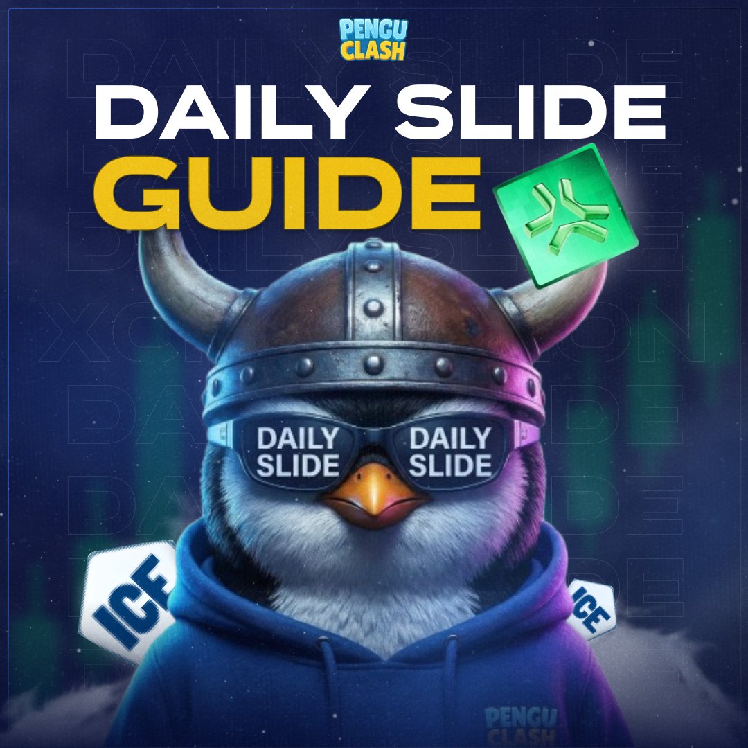 alevlex's tweet photo. Most players are sleeping on this feature in @PenguClash 🐧

Daily Slide is actually one of the easiest ways to farm ICE (=Abstract XP) right now https://t.co/NwbqWTPX4y