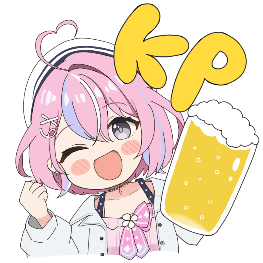 「これは乾杯スタンプ風ぱねちなのじゃですが #まじぱねぱれっと」|なっとのイラスト