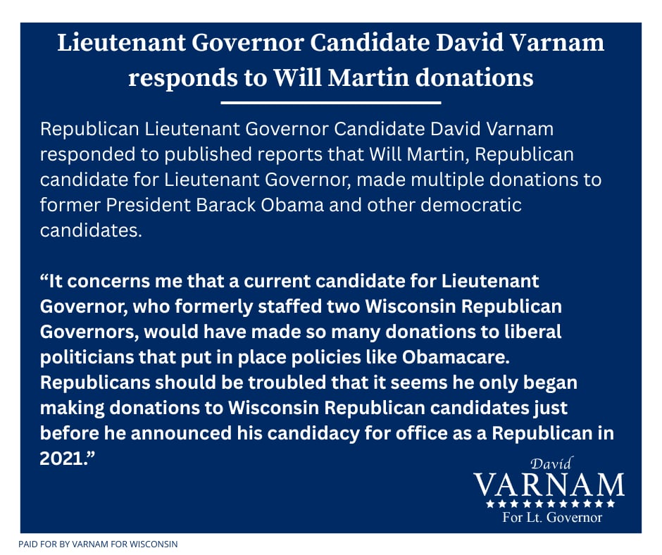 David Varnam for Lt. Governor tweet media