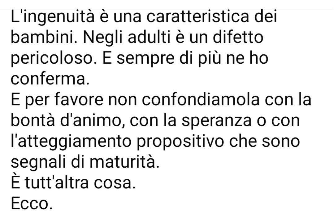 DariaCozzi's tweet photo. Diventi grande davvero quando smetti di essere ingenuo/a... https://t.co/1wSFDSOBmW