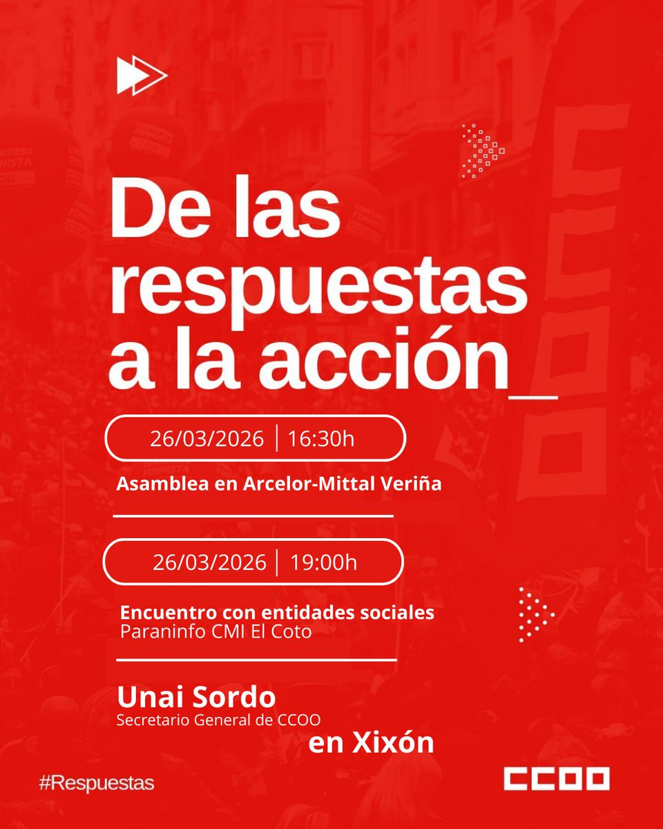 Unión Comarcal de Comisiones Obreras de Xixón tweet media