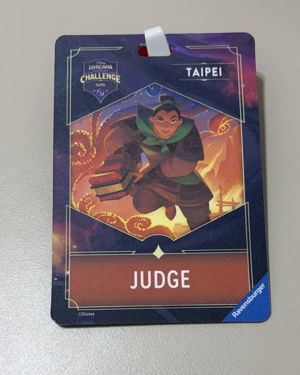 Icicle399's tweet photo. I judged Lorcana last weekend. The game itself is actually pretty good, but the treatment was terrible, and there weren’t enough staff to run the event properly. The manager was also overbearing and hard to deal with. Definitely not doing it again—FaB is way better. https://t.co/hvtW7IaIPu