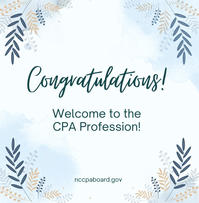 NC Board of Certified Public Accountant Examiners tweet media