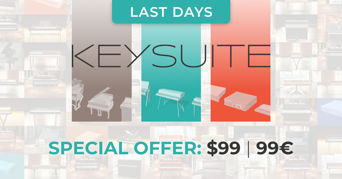 UVIofficial's tweet photo. Final days - 60% of the ultimate keys collection

With a massive collection of keyboard instruments, Key Suite is your go-to keyboards tool, perfectly suited to live or studio performances.

Shop now at: https://t.co/wUhk3MnoBt

#weareUVI https://t.co/dEY0fSnsRQ