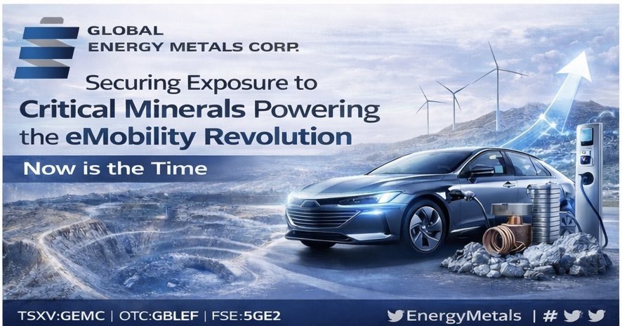 Global Energy Metals Corp. (TSXV:GEMC | OTC:GBLEF) tweet media