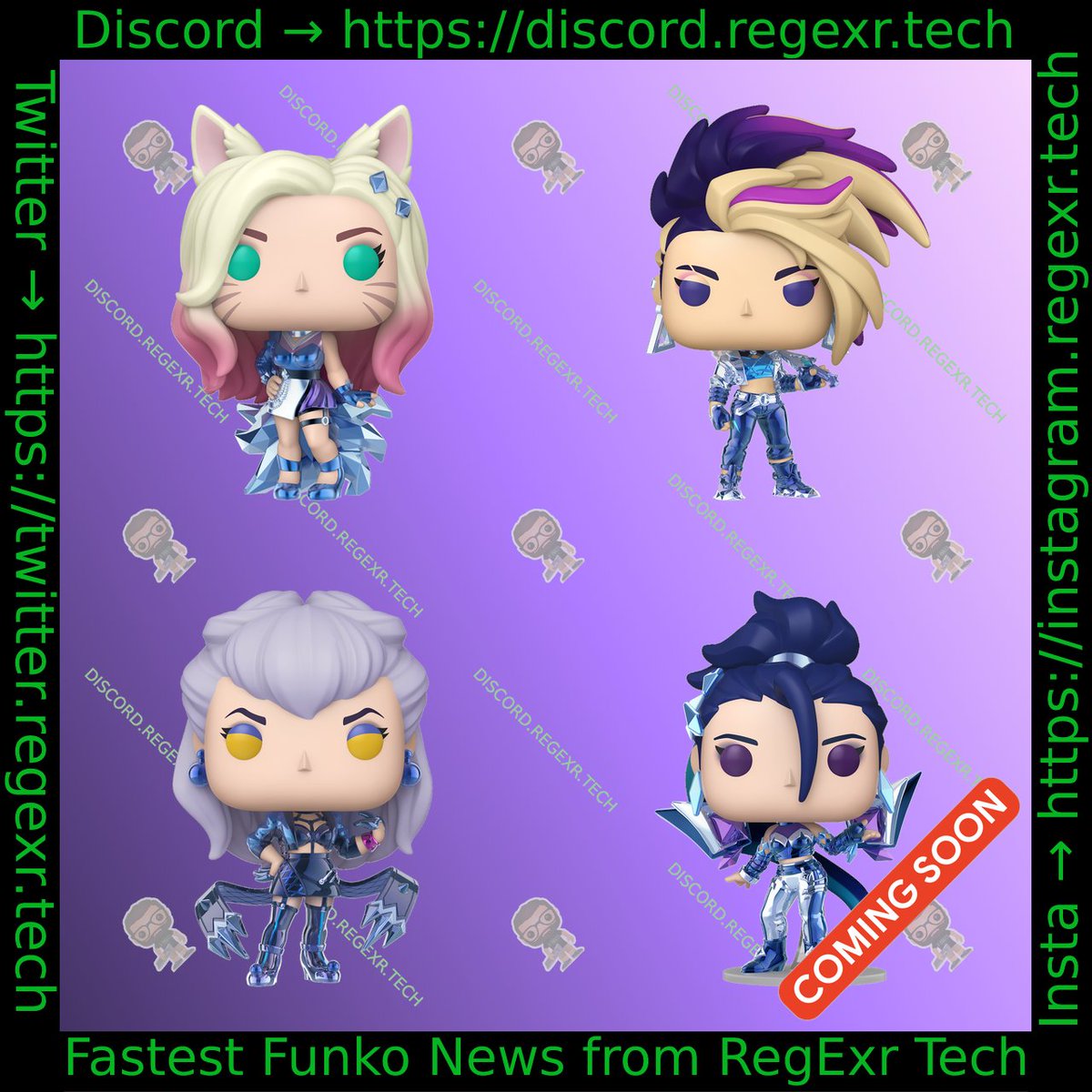 Coming Soon: League of Legends League Of Legends Pop! K/DA Ahri, Akali, KaiSa, Evelynn PREORDER HERE: reddit.com/r/funkopop/com…