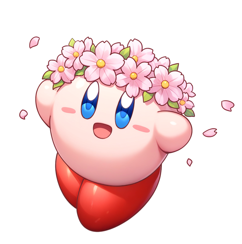 dreamaya's tweet photo. カービィにも桜🌸 https://t.co/Eo5CRndV0K