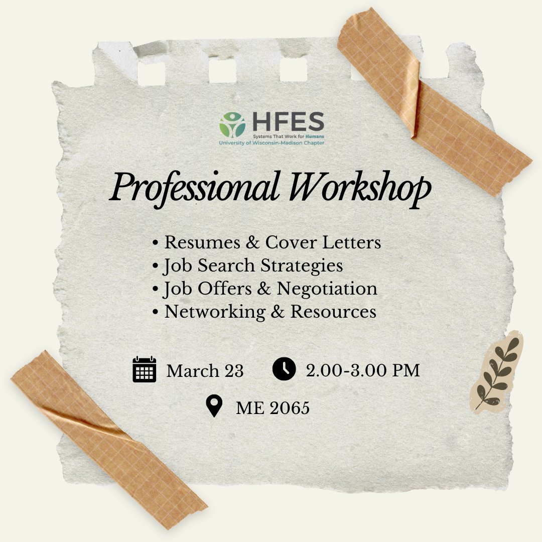 HFES UW-Madison tweet media